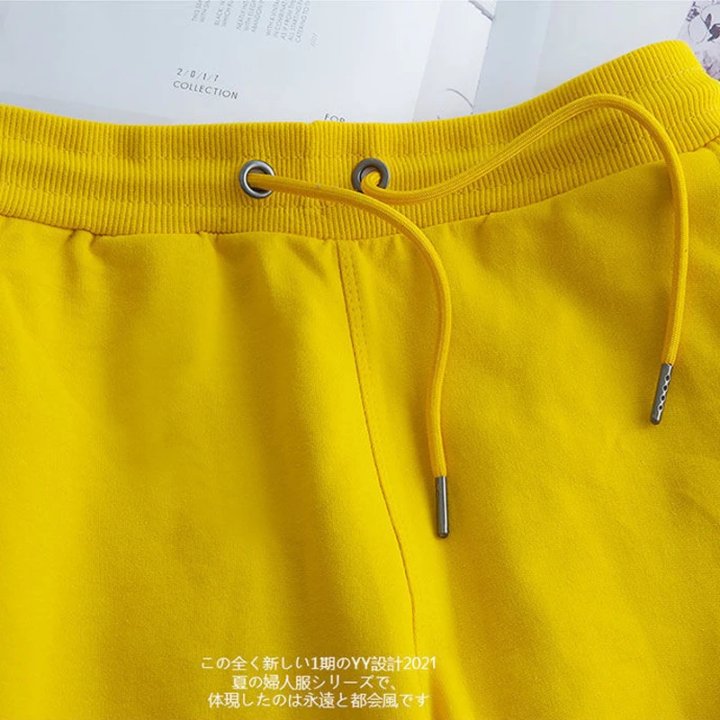 Шорты из 100% хлопка для мужчин и женщин летние свободные стильные большие Прямые