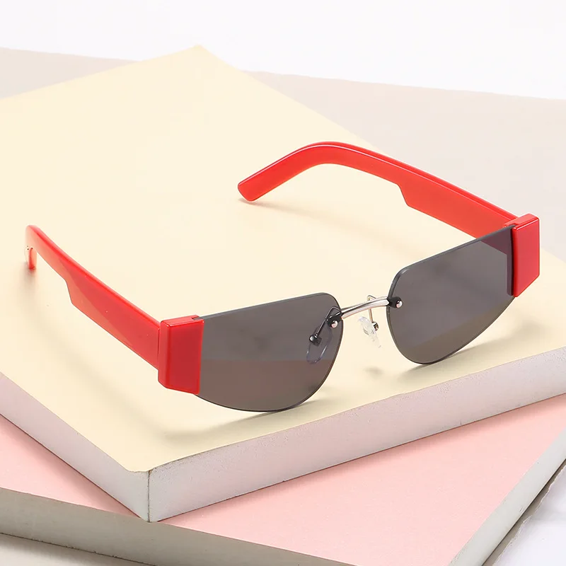 

2021 New Personalized Funny Sunglasses Fashion Milan Street Row Versatile Square Glasses Multicolor Sunglasses Women