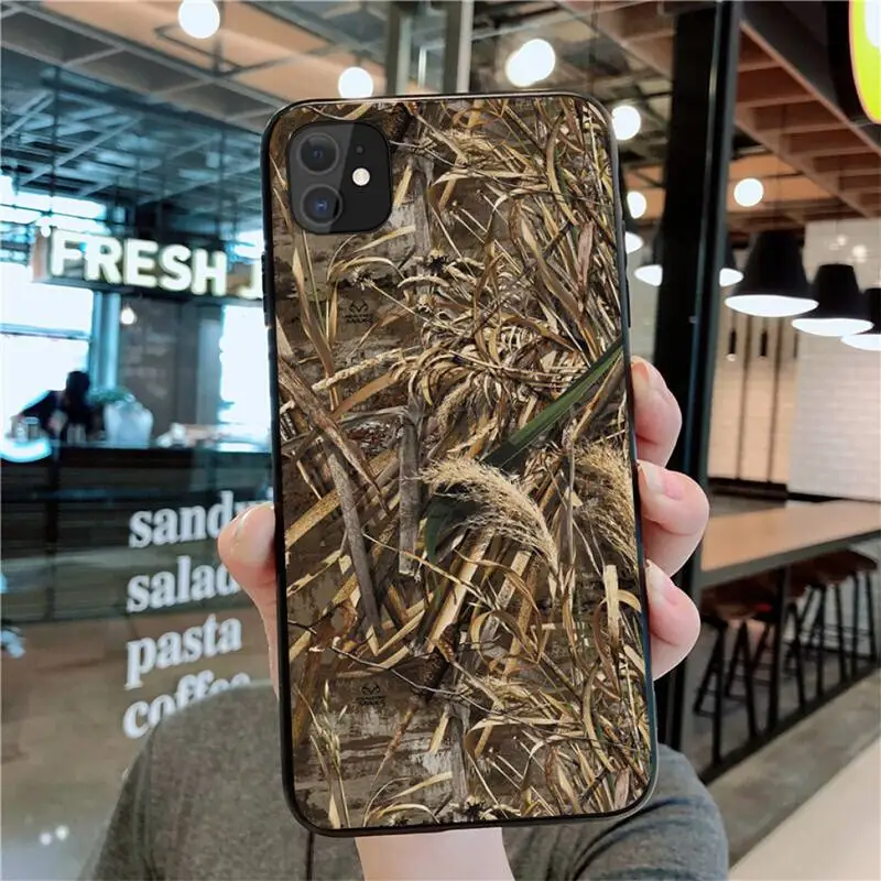Чехол для телефона Realtree с камуфляжным рисунком настоящего дерева iphone 13 12 11 Pro Max Mini