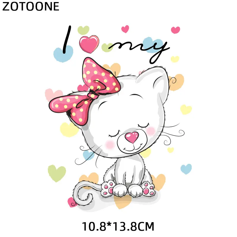 ZOTOONE Cartoon Animal stickers for iron transfer clothes DIY accessory t-shirt dresses washable heat H | Дом и сад
