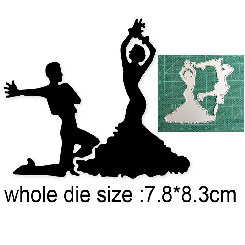 

Dancing Couple Dies New 2021 Metal Cutting Dies for DIY Scrapbooking Paper and Card Making Decorative Embossing Dies Craft dies