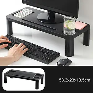 plastic adjustable computer shelf screen base tv monitor stand computer monitor tablet computer storage bracket free global shipping