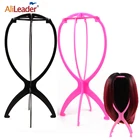 Alileader, Пластик парик Регулируемая подставка Портативный Складная подставка для парика стенд шляп Дисплей парик головы держатель 18X36Cm Пластик подставка для париков