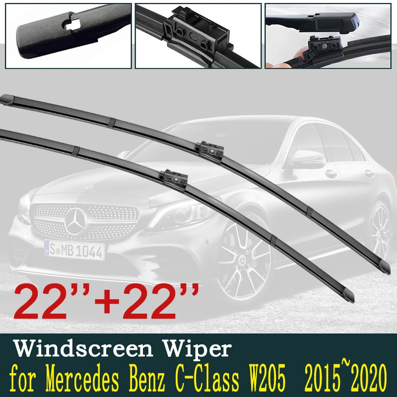 for Mercedes Benz C-Class W205 Car Wiper Blades Windscreen Windshield Wipers Car Accessories C-Klasse C180 C200 C220 C250 C300