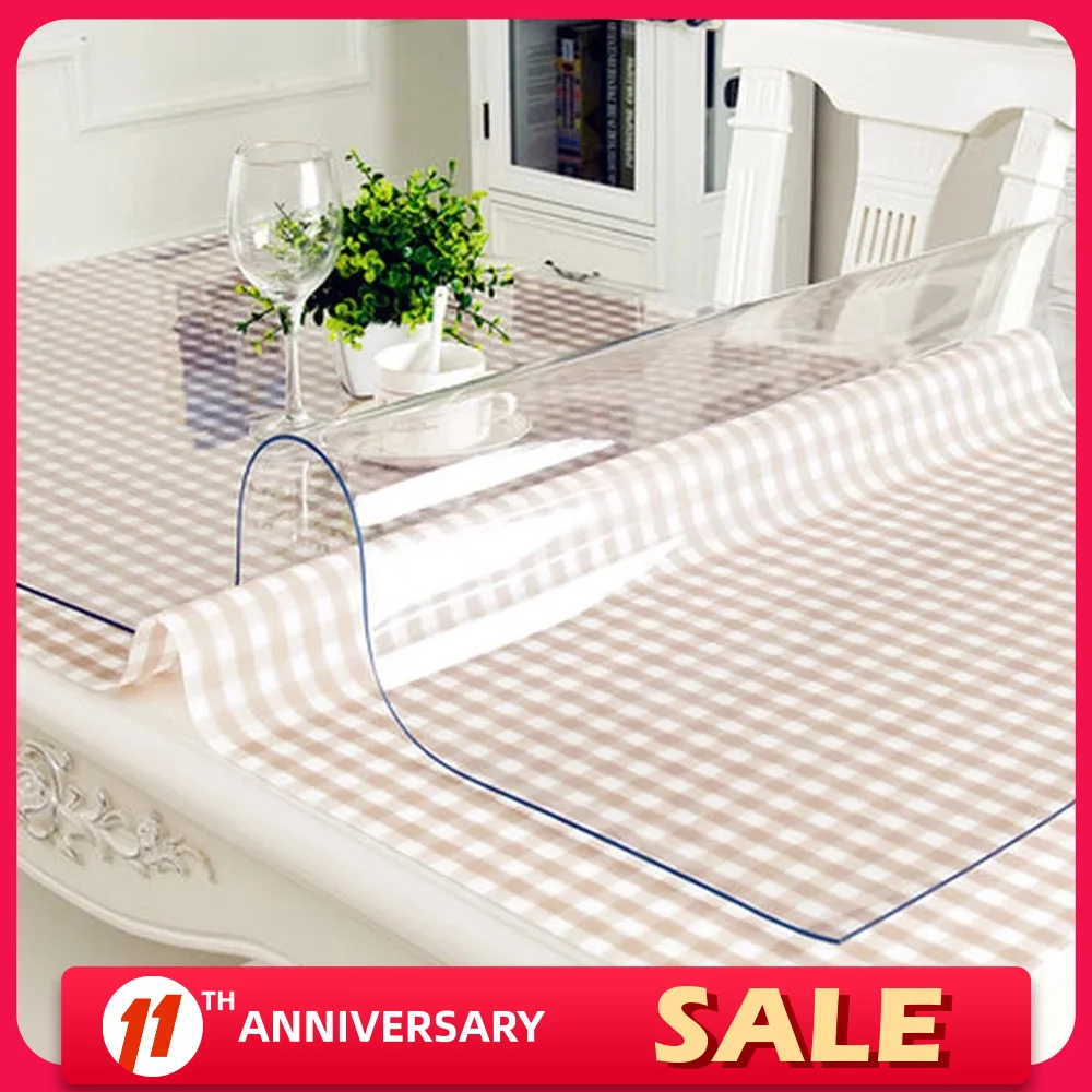 Скатерть прямоугольная скатерть силиконовая ПВХ мягкая стеклянная