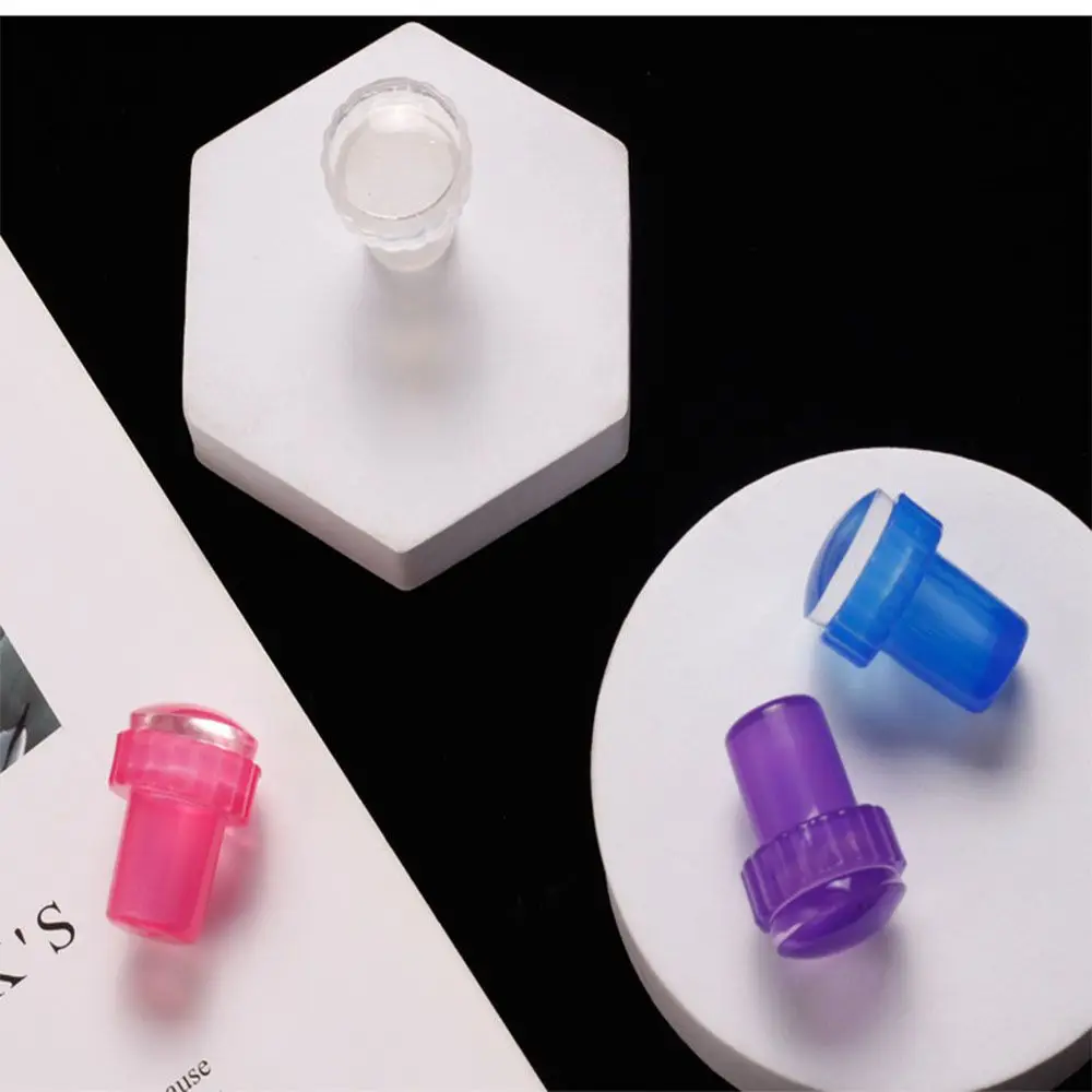 

Accessiories Silicone Transparent Printed Board Jelly Nail Stamper Nail Art Stamping Plate Nail Scrapers Nail stamp set