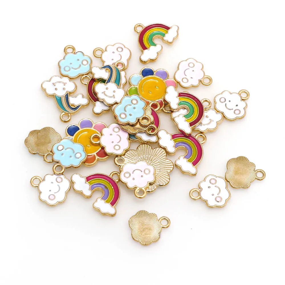 27 шт. подвеска из металлического сплава в виде радуги и облака | Украшения
