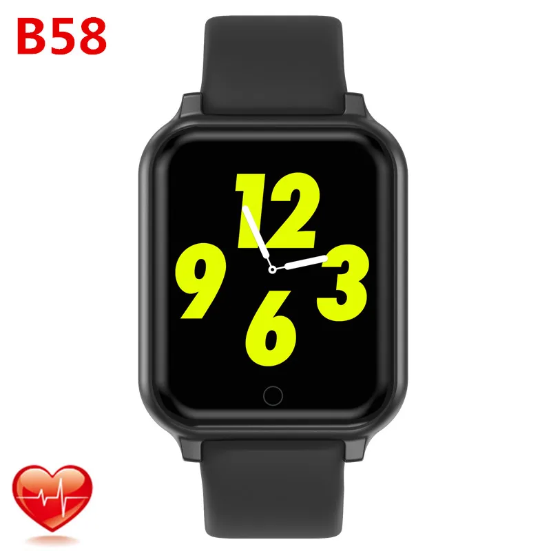 Смарт часы B58 с фитнес трекером пульсометром и поддержкой Android IOS|Смарт-часы| |