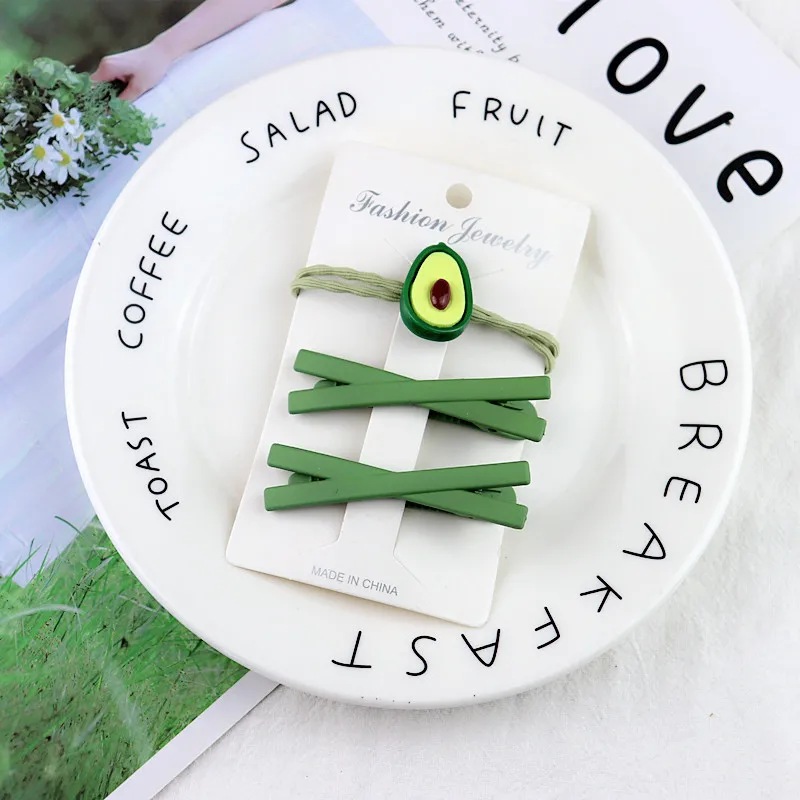 Высокоэластичные резинки для волос 2019 резинка с авокадо зажим боковой конский