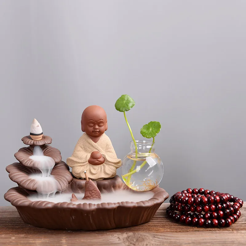 T керамическая горелка ручной работы для благовоний Zen Monk набор держатель палочек