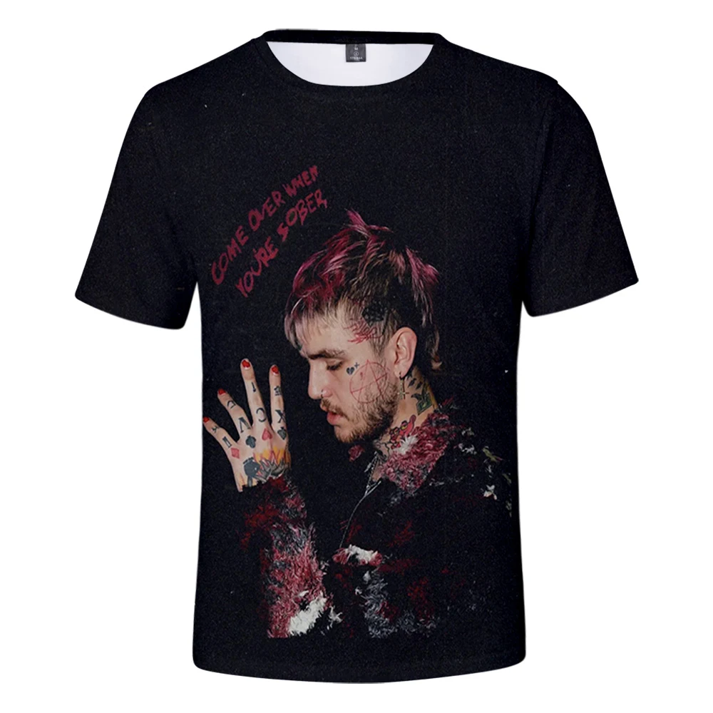 Футболка Lil Peep с 3D принтом для мужчин и женщин модная повседневная тенниска