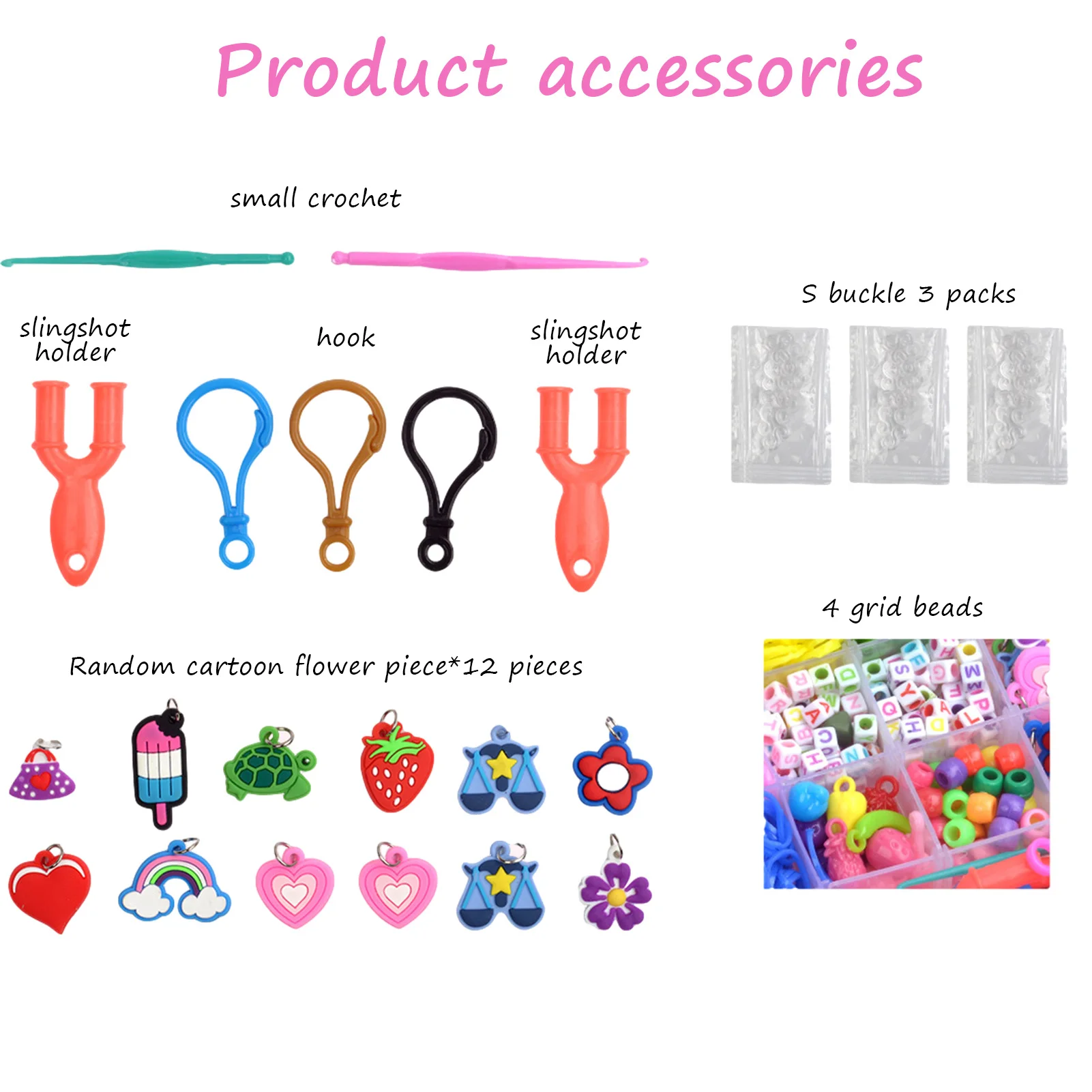 

2021 New DIY Kits 10000pcs Loom Rubber Bands Rainbow Hand Knitting Machine Handmade DIY Color Rubber Band