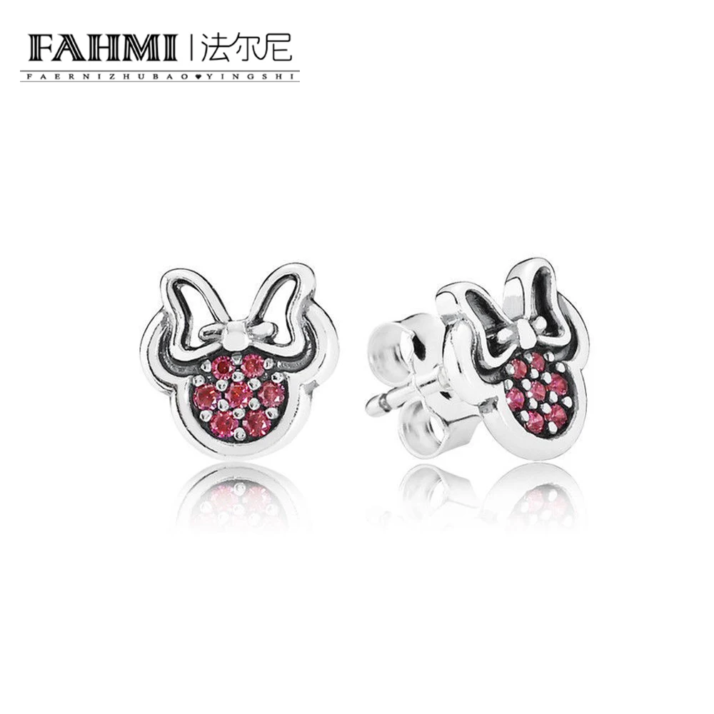 Модные серьги FAHMI 100% Стерлинговое Серебро 925 пробы новинка 2019 1:1 милые для девочек