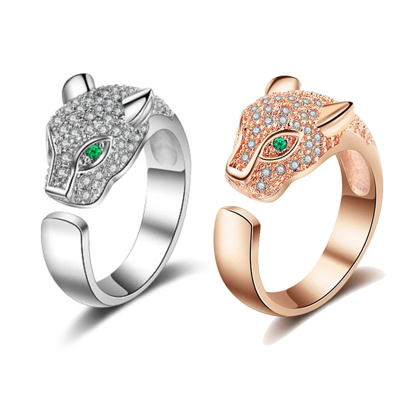 1 шт. обручальное кольцо с леопардовым принтом со стразами|Кольца| |