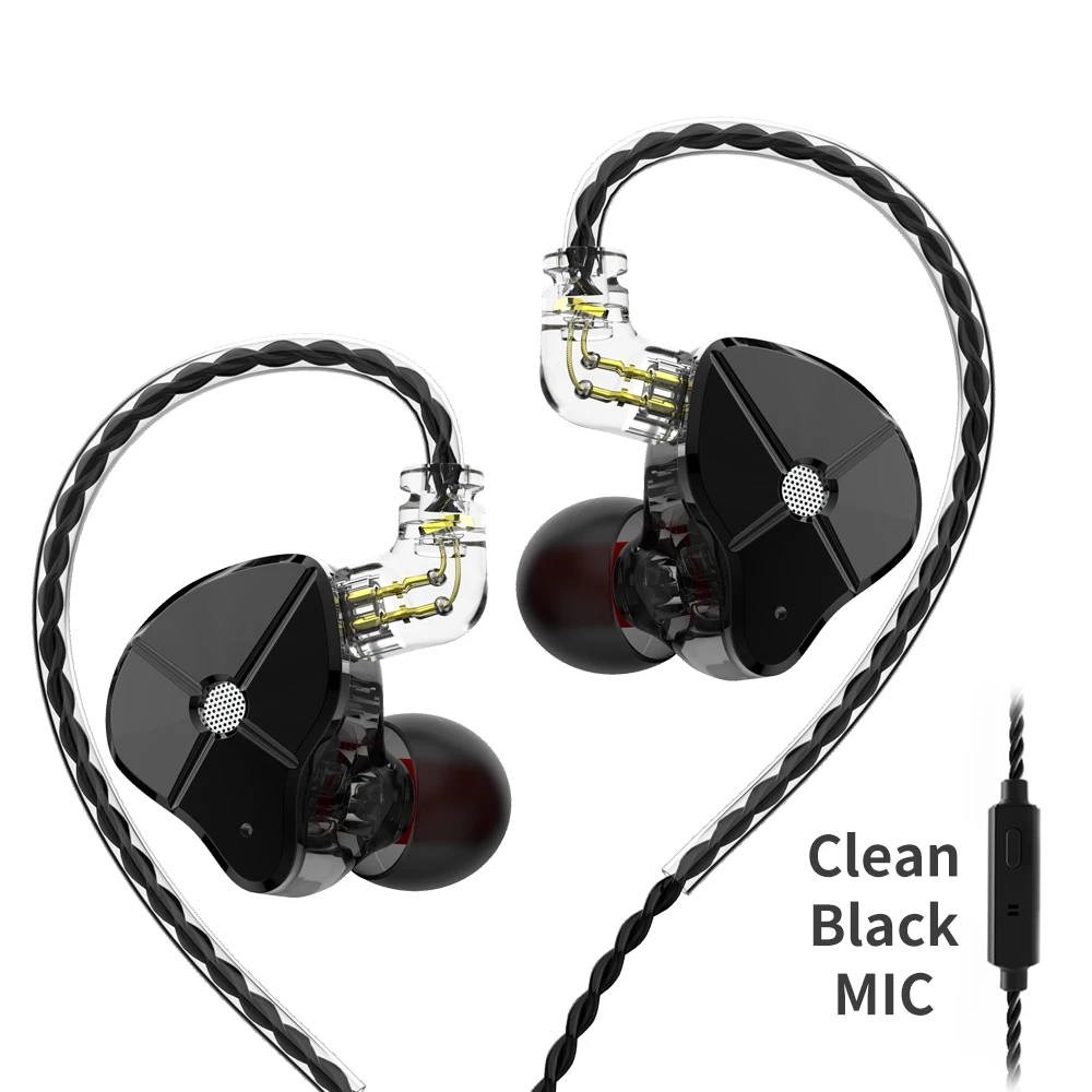 Гибридные наушники вкладыши TRN ST1 1DD + 1BA Hi Fi DJ монитор спортивные для бега