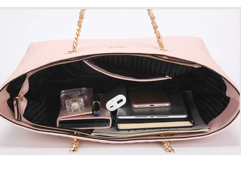 

New Fashion Women's Shoulder Bag Large Capacity Handbags Designer Luxury Brand Chain Bag Ladies Portable Tote Bag