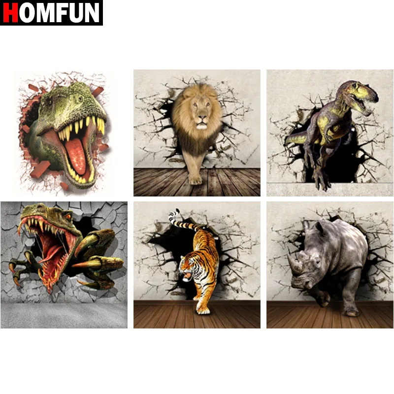 Алмазная живопись HOMFUN перерывная стена полное квадратное/Круглое украшение для