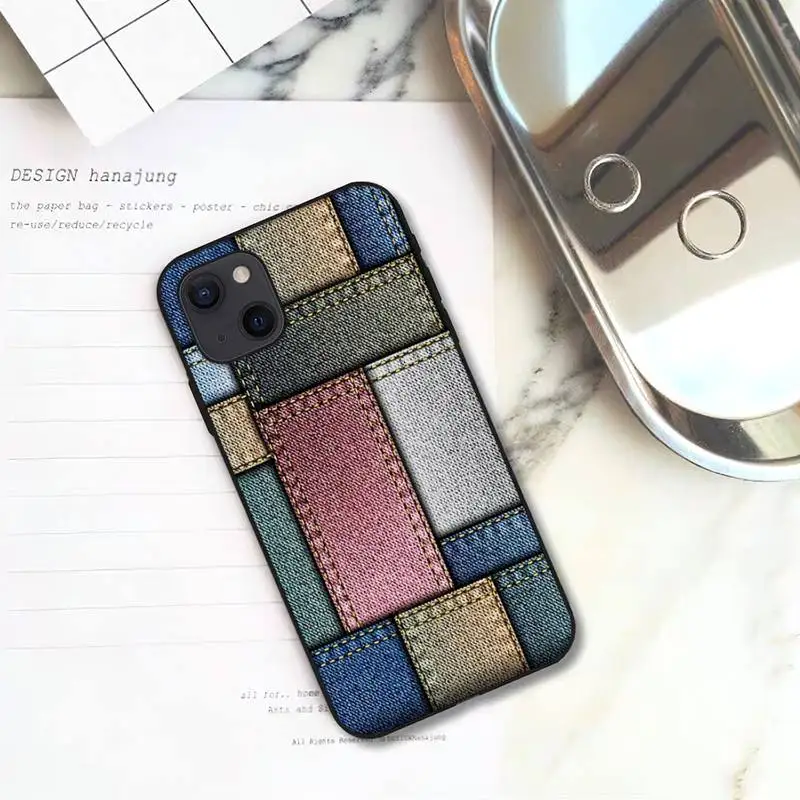 Джинсовый ковбойский чехол для телефона с принтом iPhone 11 12 Mini 13 Pro XS Max X 8 7 6s Plus 5 SE XR |