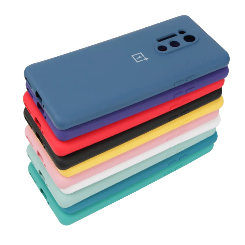 Оригинальный чехол Oneplus 8 8pro из жидкого силикона защитный с мягкой отделкой для One