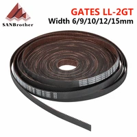 gates ll 2gt 2gt belt synchronous belt gt2 timing belt width 6mm 9mm wear resistant for ender3 cr10 anet 3d printer