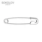 Булавка SOKOLOV из серебра, Серебро, 925, Оригинальная продукция