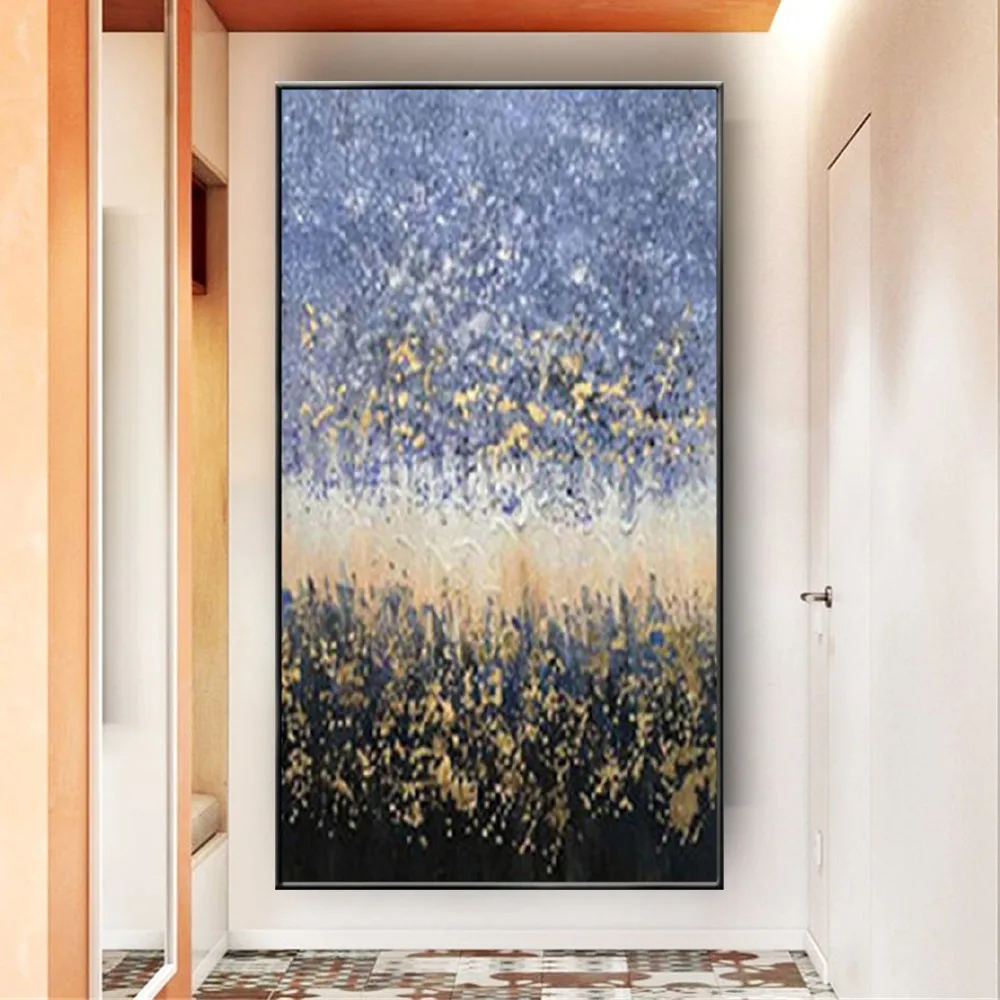 

Картина маслом в скандинавском стиле большого размера ручная роспись, Современная Абстрактная Картина на холсте для гостиной, домашний дек...