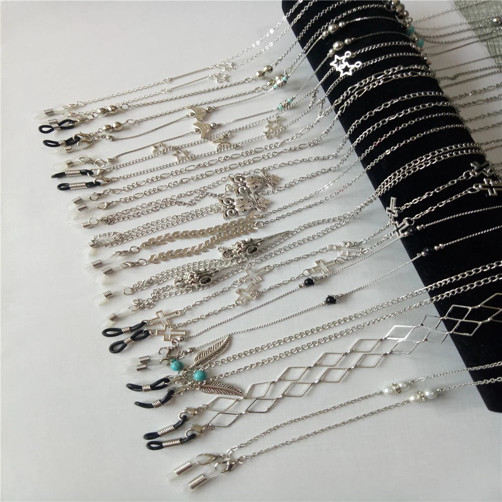 

Sunglasses Masking Chain For Women Metal Pearl Crystal Eyeglasses Chains Glasses Lanyard 2021 New Fashion Jewelry Wholesale