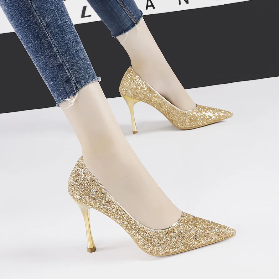 Новинка 2020 года женские Фетиш-туфли на высоком каблуке 9 см свадебные