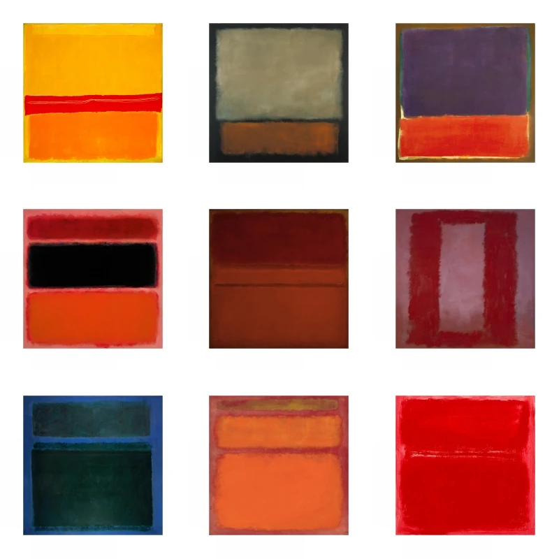 

Mark Rothko Abstract Color Canvas Art Posters and Print Canvas Painting Wall Art Picture for Room Home Decoration