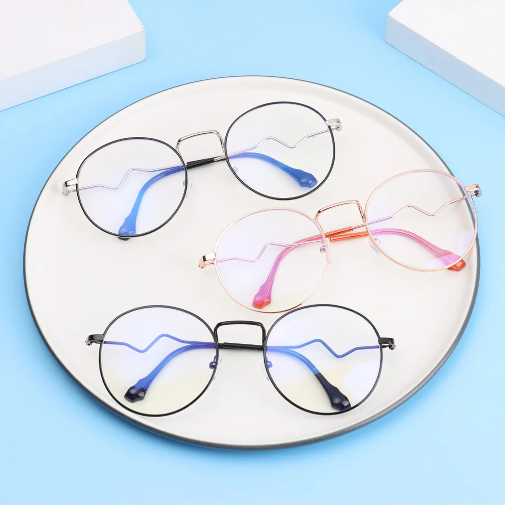 

1Pc Finished Myopia Glasses Women Men Transparent Round Oversized Shortsighted Eyewear Student Computer Eyeglasses -1.0 -4.0