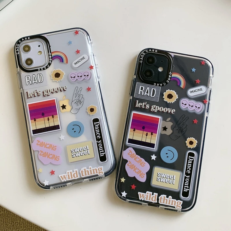 Чехол для iphone 12 Mini 11 Pro Max XS X XR 6 7 8 Plus мягкий прозрачный чехол из ТПУ чехлы iphone12 с