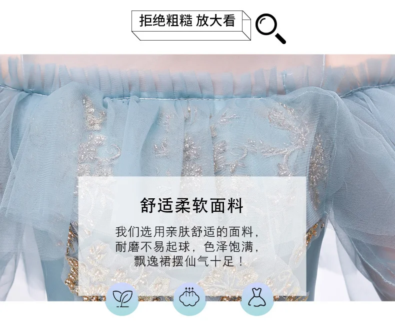 Длинное платье подружки невесты из тюля размера плюс Vestido Azul Marino элегантное