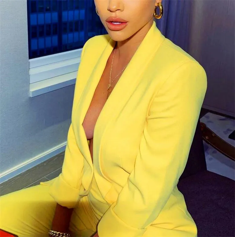 Костюм брючный женский деловой однобортный Блейзер и брюки костюм на заказ