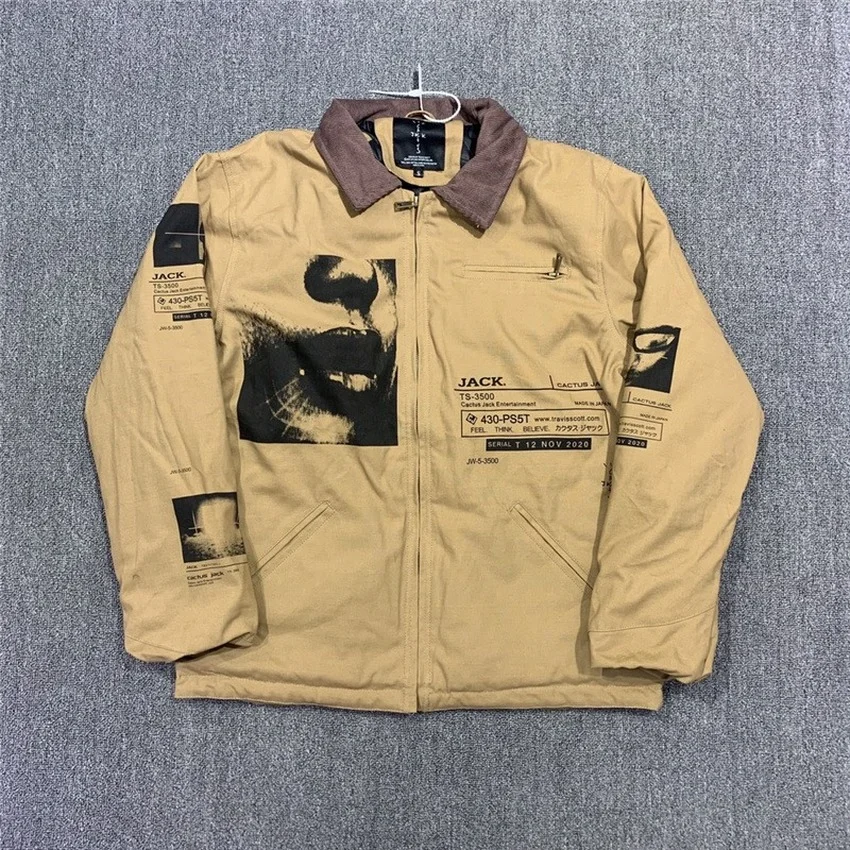 

Travis Scott Varsity Baseball Jacket Men Women 1:1 Best-Quality Heavy Fabric Jackboys Coat Jackets streetwear men clothing