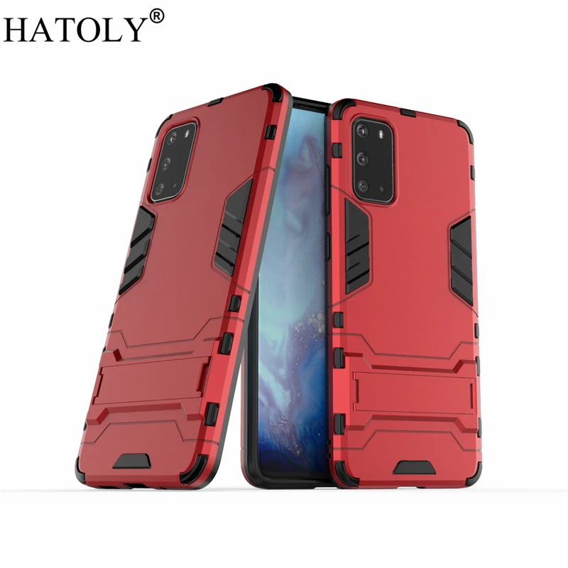 

HATOLY For Armor Case Samsung Galaxy S20 Case Shockproof Robot Silicone Rubber Hard Back Phone Cover For Samsung Galaxy S20