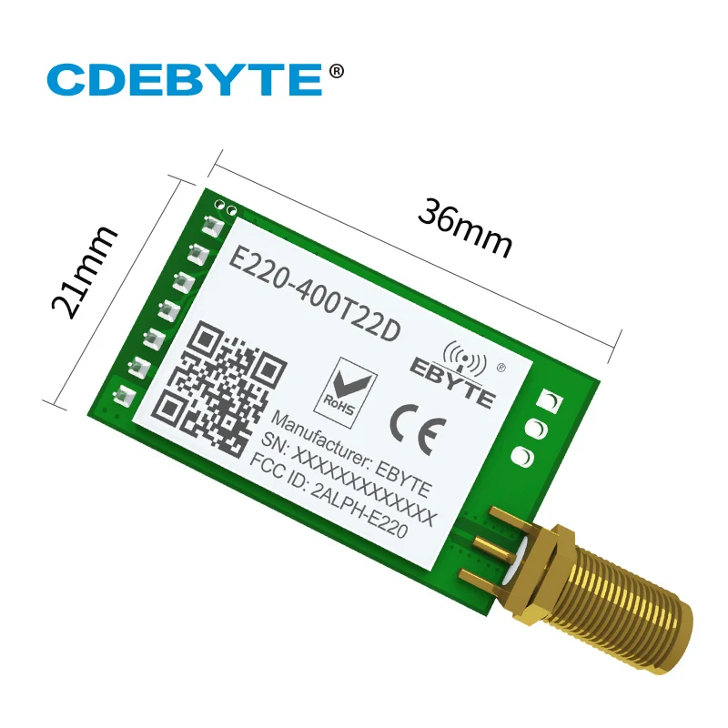 E220-400T22D LoRa Wireless UART Module RSSI ISM 433MHz 470MHz 22dBm Spread Spectrum DIP Interface SMA-K Antenna | Мобильные телефоны