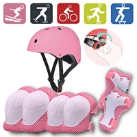 protective gear set for youth 7pcsset kids roller skating bicycle helmet knee wrist guard elbow pad set for children