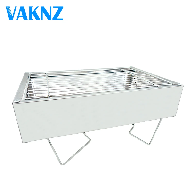 Подлинная Vaknz, нержавеющая сталь, для дома или на открытом воздухе, гриль для барбекю, складной гриль для барбекю, мини гриль для барбекю, барбекю