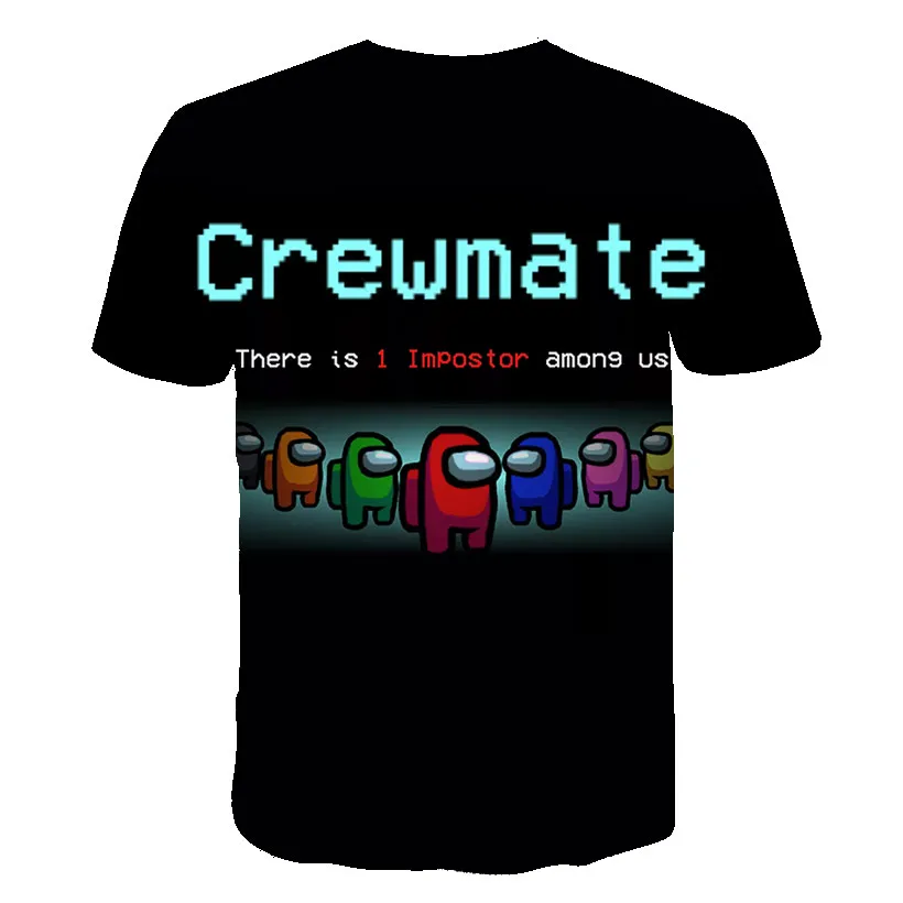 

The latest Kids Among We t shirt 3D Printed Boys and Girls Short Sleeve Christmas T shirt Casual Tops Children's Clothing 4T-14T