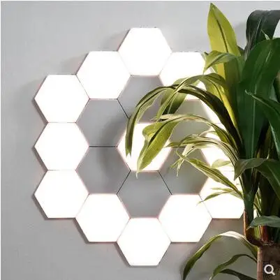 UK Modular LED Touch Quantum Lamp Honeycomb Assembly Creative Helios Wall | Освещение