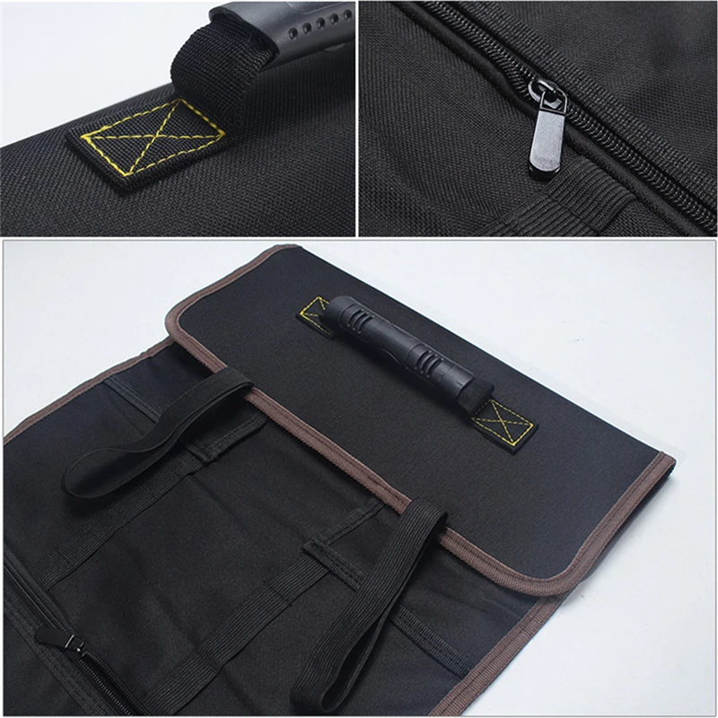 

Multifunction Tool Transport Bags Practical Handles Oxford Canvas Chisel Roll Bags For Tool 3 Colors New Instrument Case