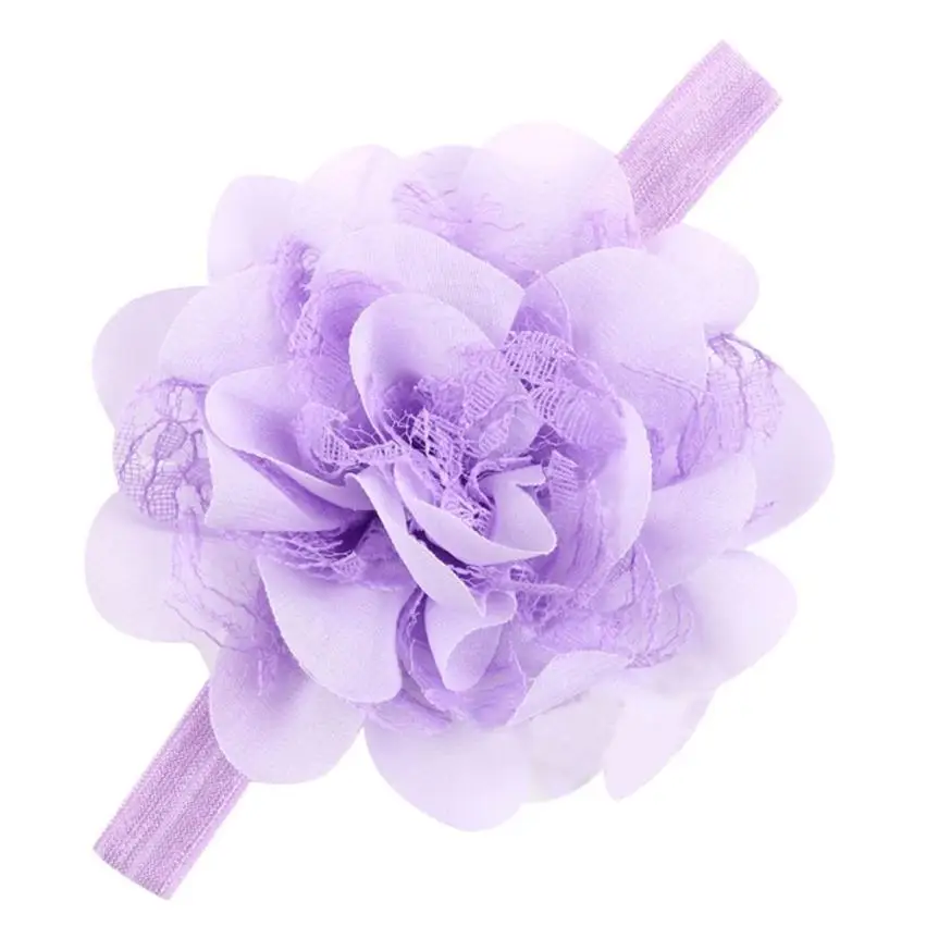

2020 Hot Sale Baby Girl Elastic Hairband Children Hair Wear For Kids Head Band Flower Headband Baby Hair Accessories 5.30