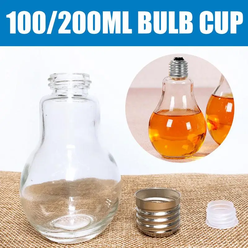 Мода 100/200 мл стеклянный напитки пить воду бутылочная колба бутылка для воды декор