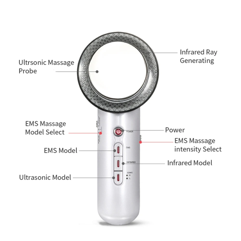 Ультразвуковая кавитация EMS массажер для похудения тела потеря веса Липо