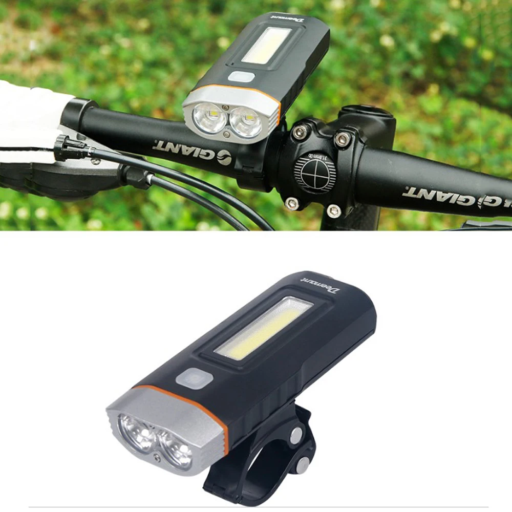 

Cycling Front Lighting Bicycle Headlight Front Lamp T6 Cree U2 COB LED Torch Lantern Internal Battery Type USB Charge