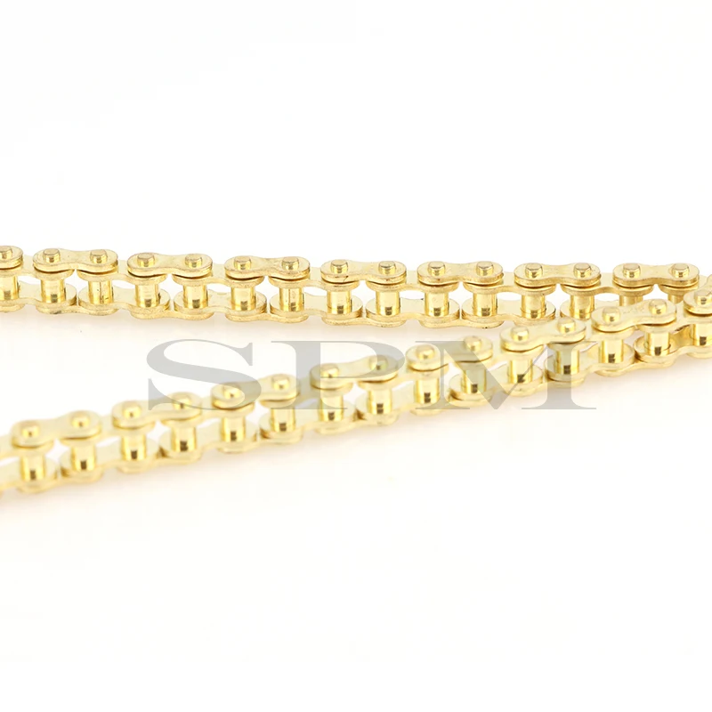

Golden 25H chain 144 links, with 1 spare main link, suitable for 2-stroke 47cc 49cc engine mini motorcycle kart