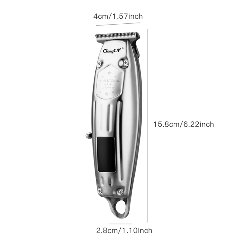 

6500RPM Hair Clipper LCD display Stainless Steel Blade Head Beard Trimmer Rechargeable Hair Cutting Machine Men Barber Hair Cut