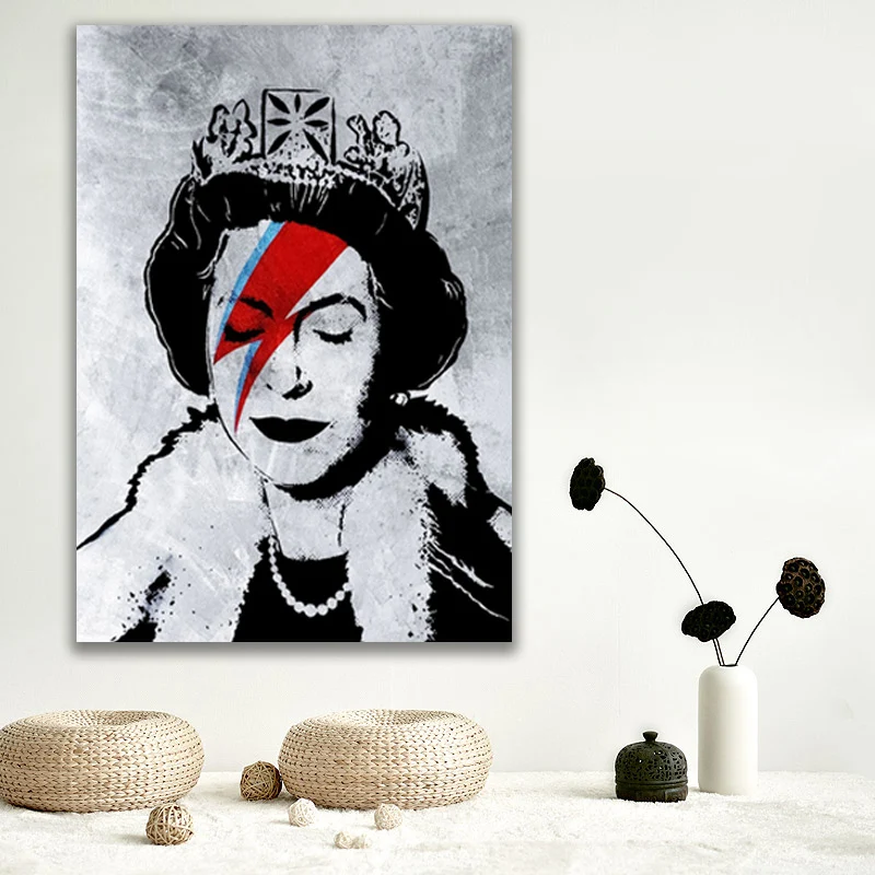 

Banksy Street Graffiti Art Mural Poster Family Room Canvas Paintings Cuadros Wall Decoration Canvas Art