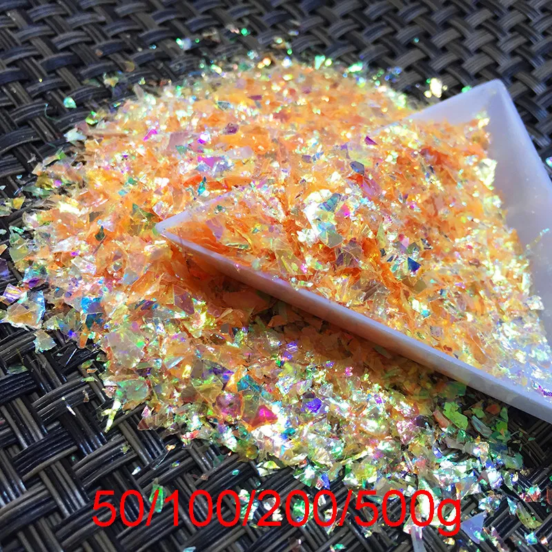 

Оптовая продажа, камео измельченный морской Сияющий ледяной майлар, блестящий подкавер, нестандартный маникюрный акриловый порошок для но...