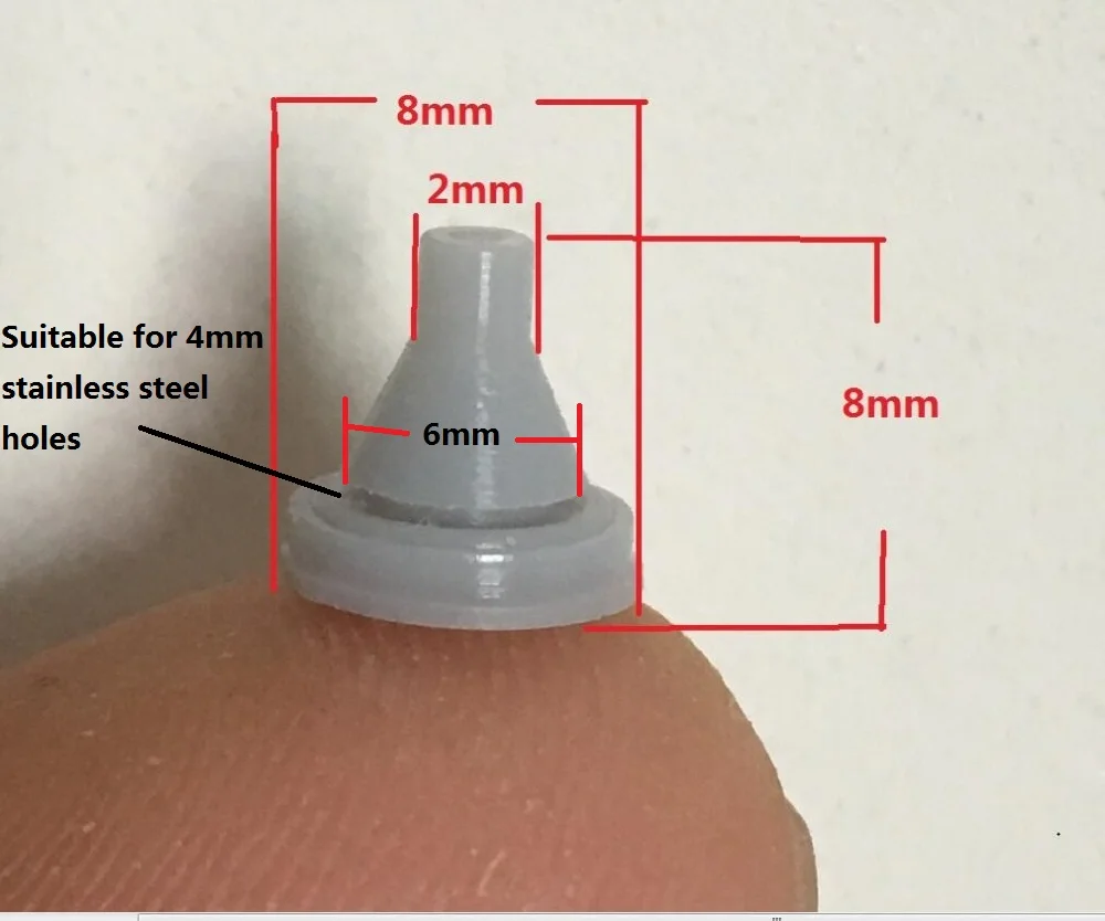 Shower Head Accessories Silicone Nail Tips Water Sprinkler Top Spray Parts Dispensing Granules 100pcs/lot | Обустройство дома